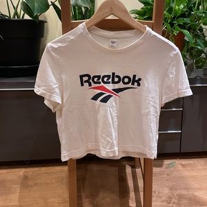 Reebok White Crop Top